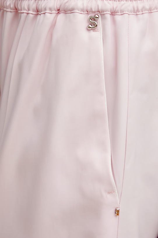 Sportmax Spxcrespo szorty damskie z wiskozy różowy 2612141032600