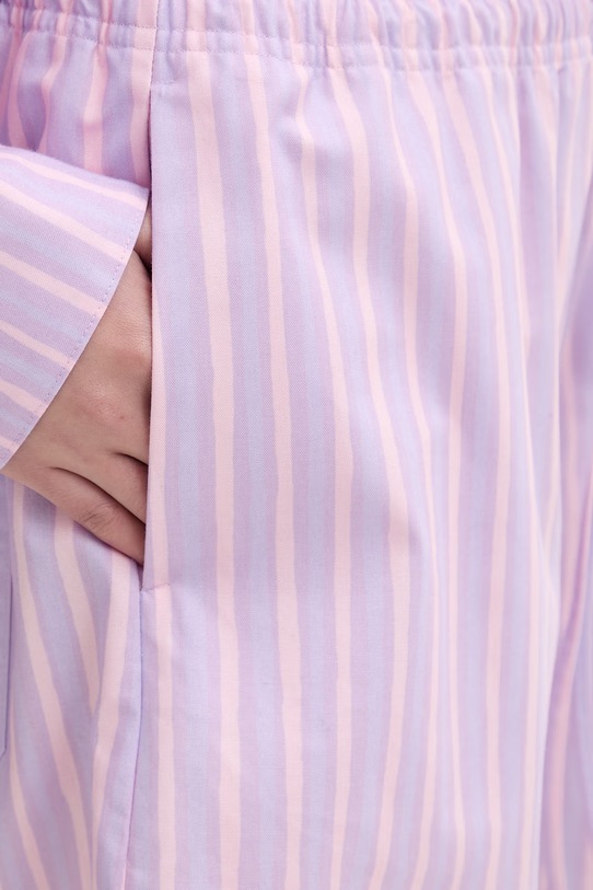 Marimekko szorty damskie bawełniane fioletowy 095438