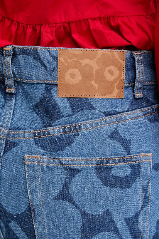 Marimekko bermudy damskie jeansowe niebieski 095425