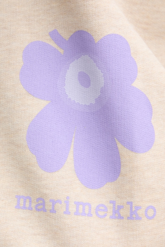 Marimekko szorty dresowe damskie bawełniane beżowy 095470