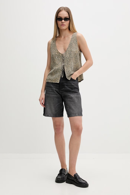 Kaotiko szorty damskie jeansowe AS015.01.K002 czarny SS26