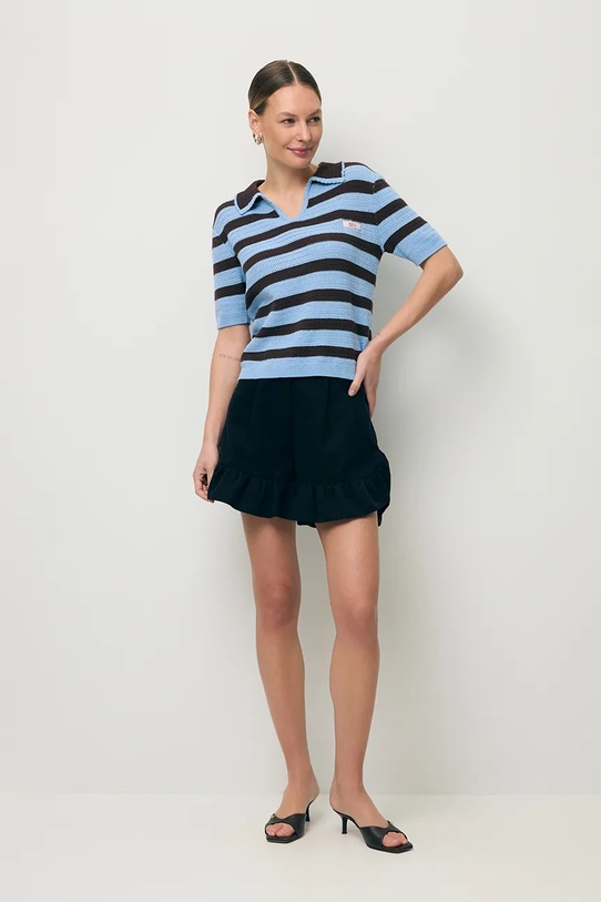 BIZUU kratke hlače ženske z bombažem NEYO črna NEYO.CZARNY