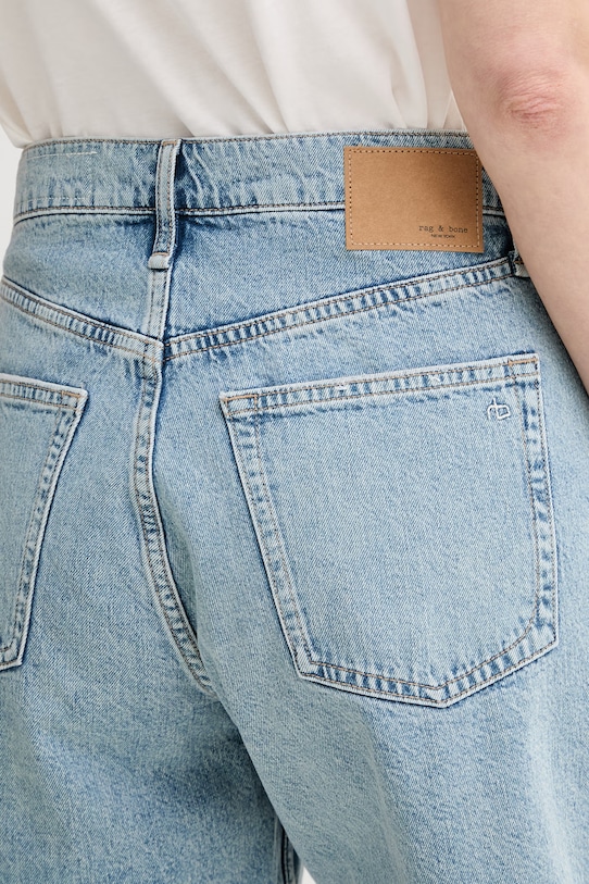 Rag & Bone kratke hlače ženske bombažne Kaia modra RJ4426S9RVI