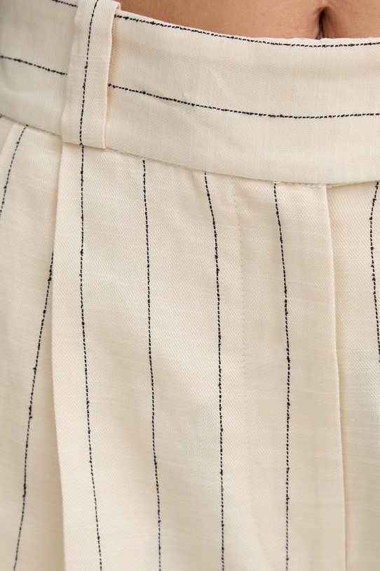 Rag & Bone pantaloni scurți pentru femei, din in Neila bej RA0U26S9MSW