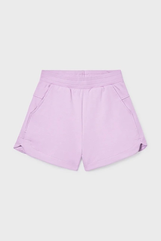 Mayoral szorty dziecięce z elastanem fioletowy 272.8H.Junior.PPY2