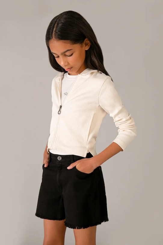 Mayoral szorty jeansowe dziecięce z elastanem czarny 275.8G.Junior.PPY2