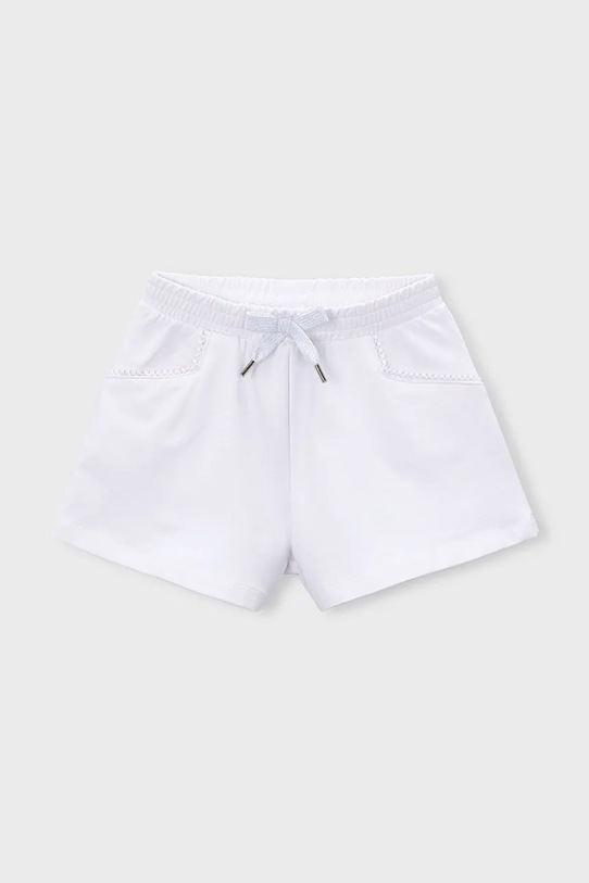 Mayoral szorty dziecięce z elastanem biały 607.6P.Mini.PPY2