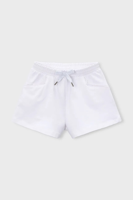 Mayoral szorty dziecięce z elastanem biały 607.6P.Mini.PPY2