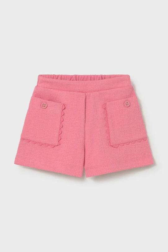 Dječje kratke hlače Mayoral bez uzorka roza 1201.4D.Baby.PPY2