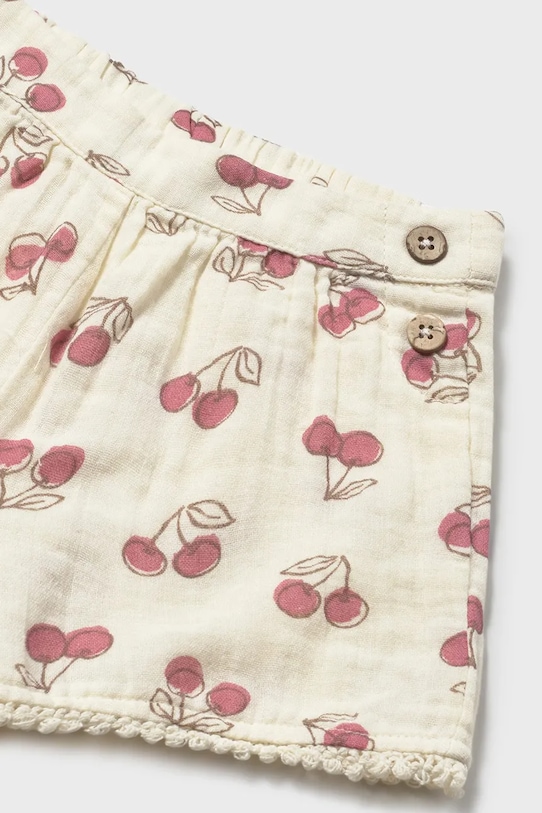 Дівчинка Дитячі бавовняні шорти Mayoral 1202.4G.Baby.PPY2 бежевий