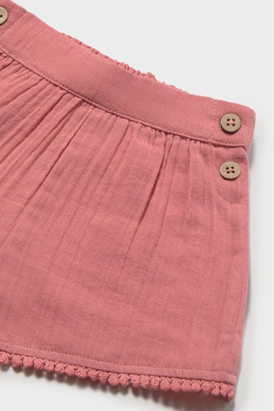 Djevojčice Dječje pamučne kratke hlače Mayoral 1202.4G.Baby.PPY2 roza