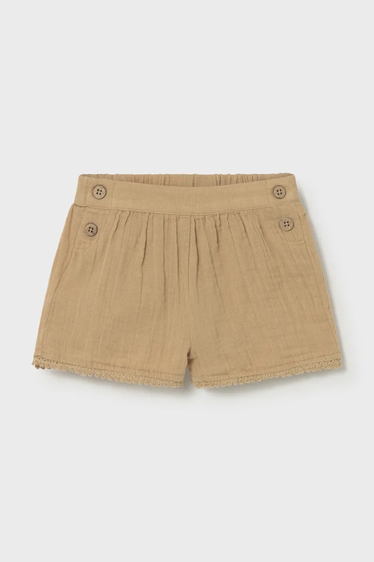 Mayoral pantaloni scurți din bumbac pentru copii casual maro 1202.4G.Baby.PPY2