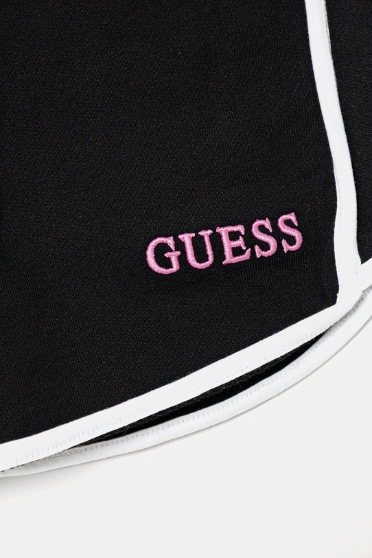 Dziewczynka Guess szorty bawełniane dziecięce J6RD00.KAD74.PPY2 czarny