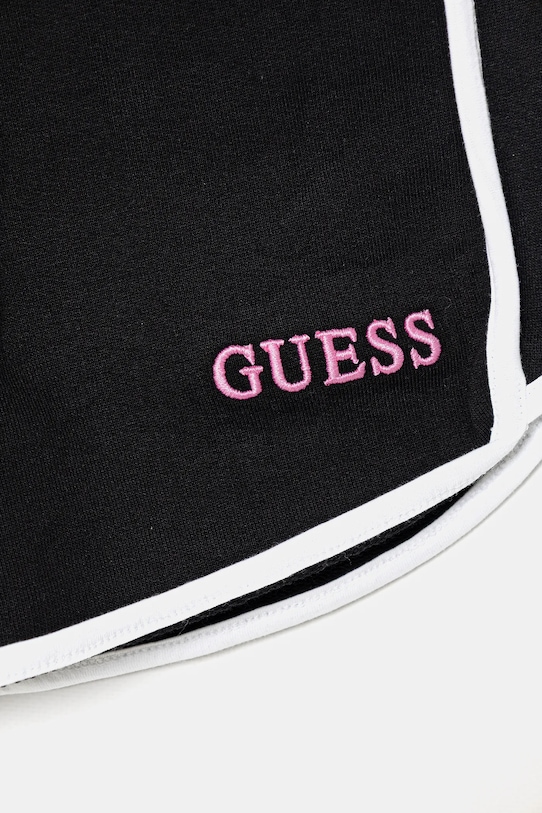 Dziewczynka Guess szorty bawełniane dziecięce J6RD00.KAD74.PPY2 czarny