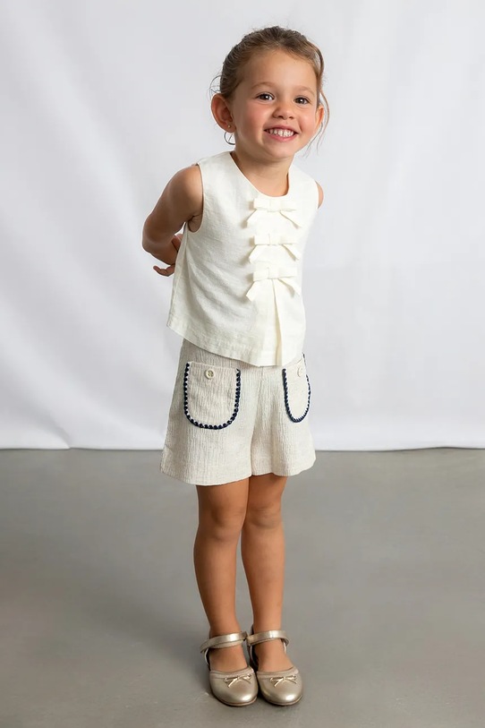 Детские шорты с добавлением льна Mayoral 3219.6C.Mini.PPY2