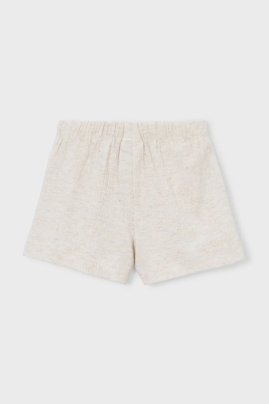 Девочка Детские шорты с добавлением льна Mayoral 3219.6C.Mini.PPY2 бежевый