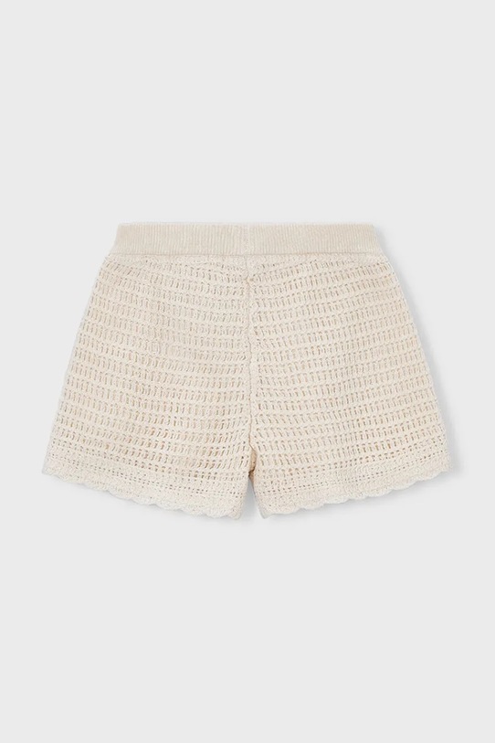 Djevojčice Dječje pamučne kratke hlače Mayoral 3223.6J.Mini.PPY2 bijela