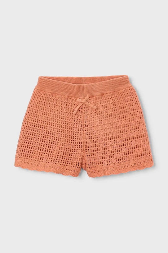 Mayoral pantaloni scurți din bumbac pentru copii casual portocaliu 3223.6J.Mini.PPY2