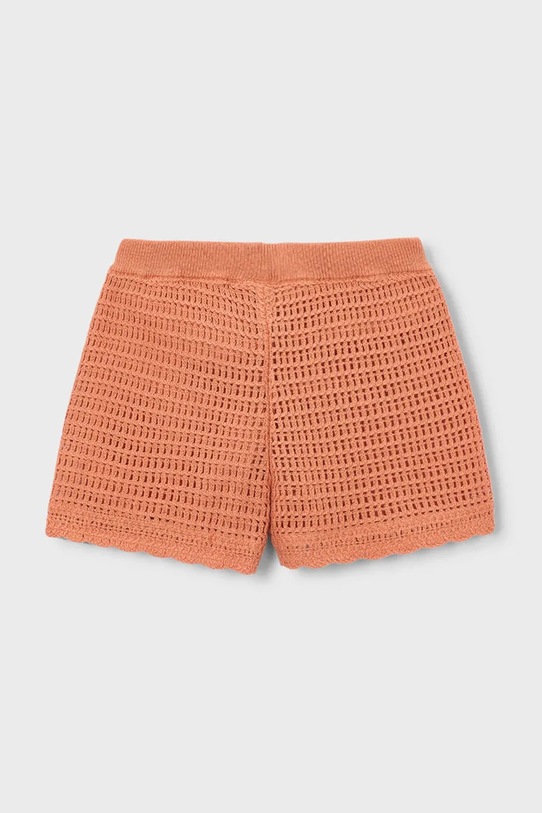 Mayoral pantaloni scurți din bumbac pentru copii 3223.6J.Mini.PPY2 portocaliu SS26