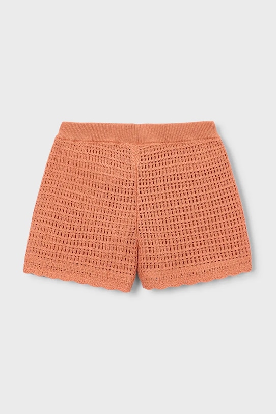 Mayoral pantaloni scurți din bumbac pentru copii 3223.6J.Mini.PPY2 portocaliu SS26