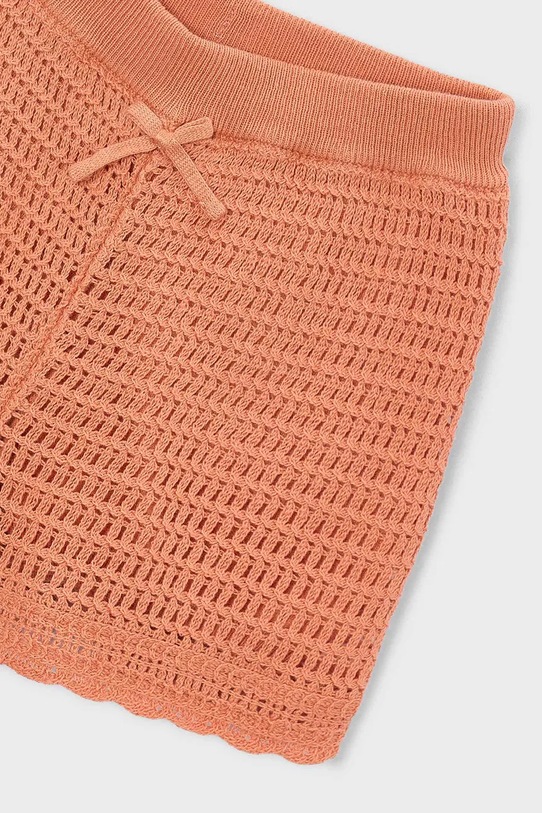 Fete Mayoral pantaloni scurți din bumbac pentru copii 3223.6J.Mini.PPY2 portocaliu