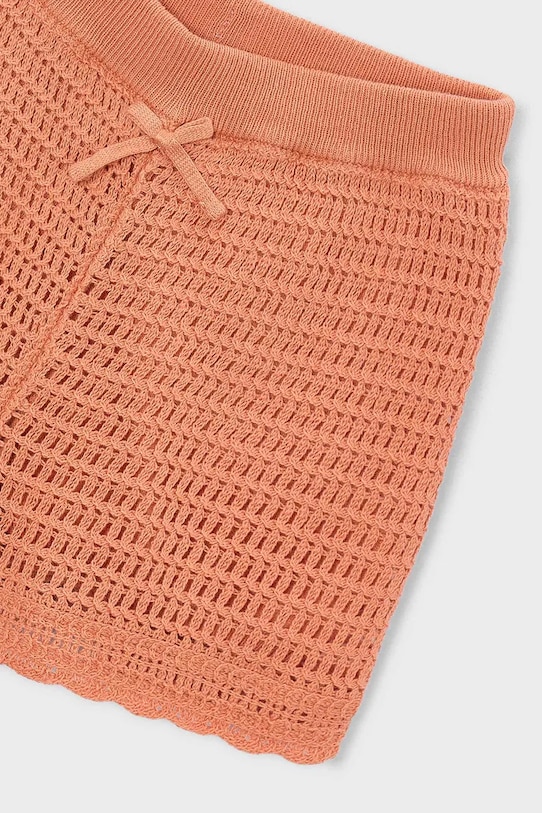 Fete Mayoral pantaloni scurți din bumbac pentru copii 3223.6J.Mini.PPY2 portocaliu