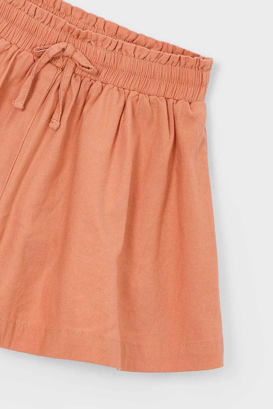Dziewczynka Mayoral szorty bawełniane dziecięce 3907.6E.Mini.PPY2 pomarańczowy