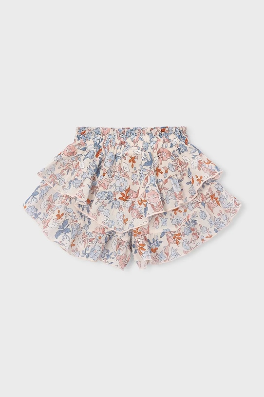 Dječje pamučne suknja-hlače Mayoral 3909.6H.Mini.PPY2 bež SS26