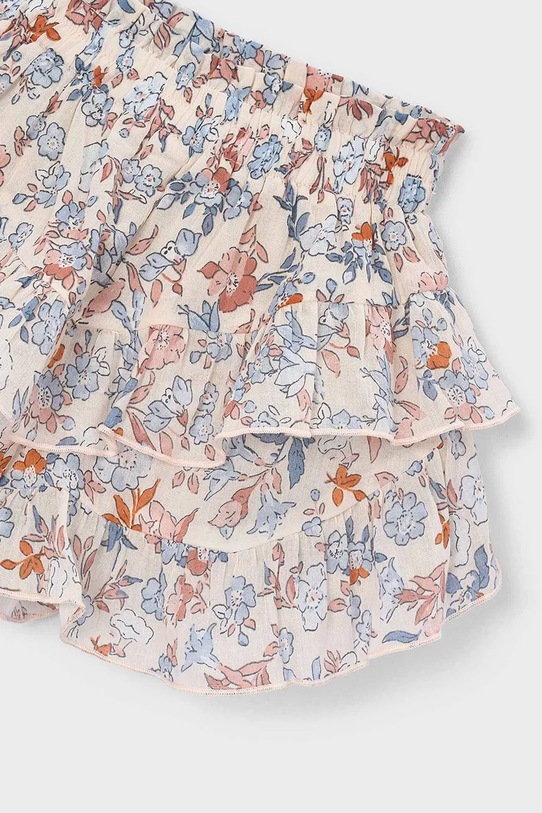 Djevojčice Dječje pamučne suknja-hlače Mayoral 3909.6H.Mini.PPY2 bež