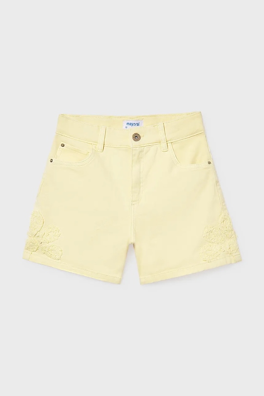 Mayoral szorty dziecięce 6204.8F.Junior.PPY2 żółty SS26