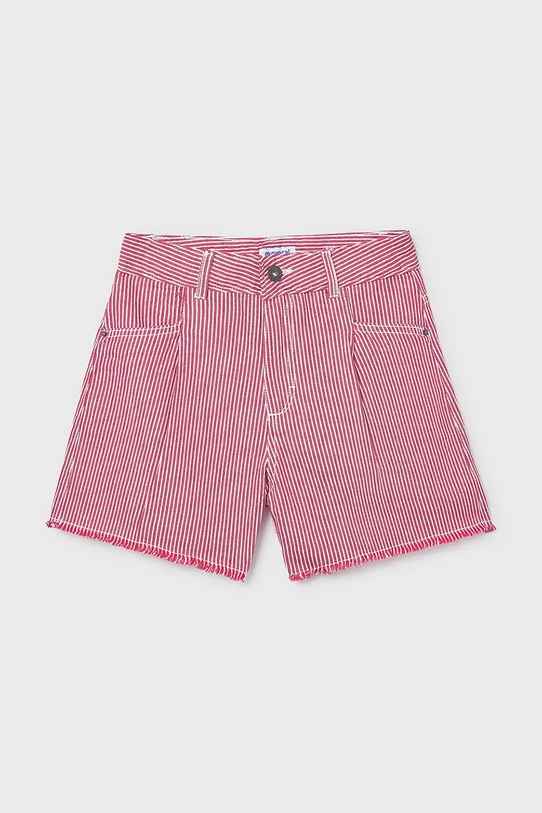 Dječje pamučne kratke hlače Mayoral 6205.8F.Junior.PPY2 crvena SS26