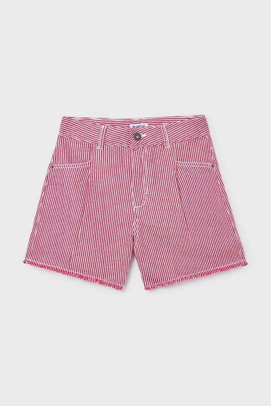 Dječje pamučne kratke hlače Mayoral 6205.8F.Junior.PPY2 crvena SS26