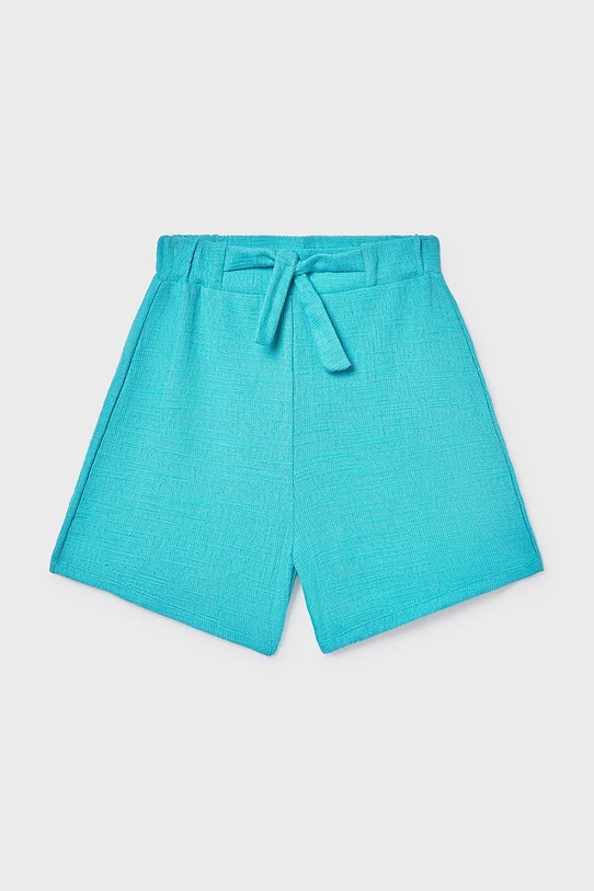 Dječje kratke hlače Mayoral bez uzorka tirkizna 6206.8K.Junior.PPY2