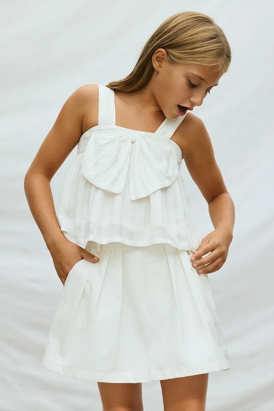 Mayoral gyerek szoknyanadrág sima fehér 6902.8A.Junior.PPY2