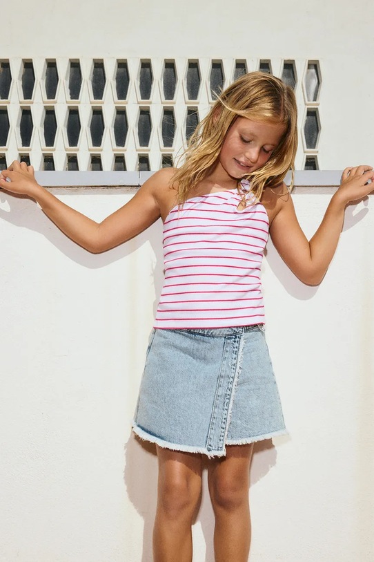 Mayoral spódnicospodnie jeansowe dziecięce bawełna niebieski 6903.8F.Junior.PPY2