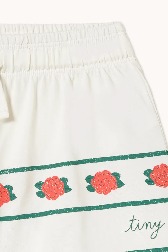Tinycottons szorty bawełniane dziecięce ROSES SHORTS biały SS26.074