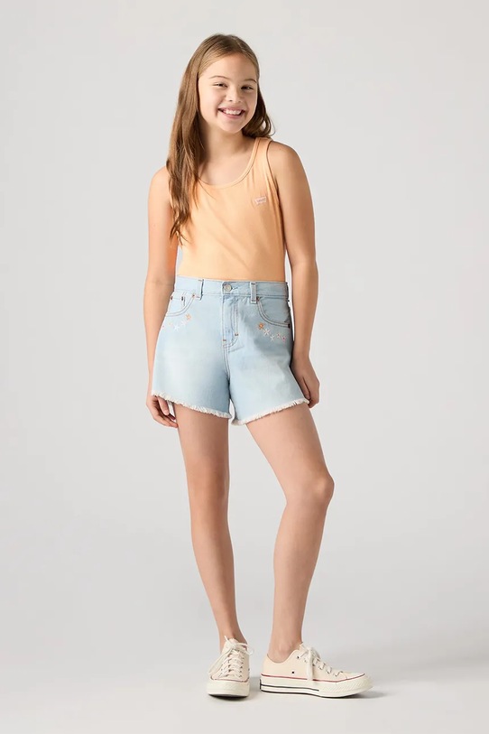 Levi's szorty dziecięce jeansowe CROCHET APPLIQUE A LINE SH 4EP479