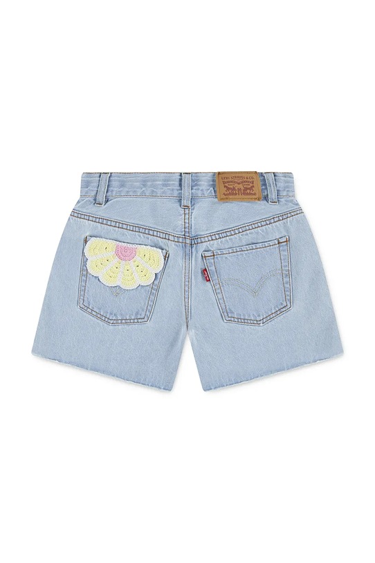 Dziewczynka Levi's szorty dziecięce jeansowe CROCHET APPLIQUE A LINE SH 4EP479 niebieski