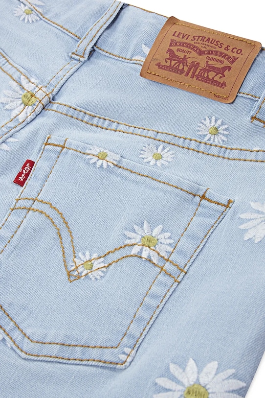 Otroške kratke hlače iz jeansa Levi's DAISY DENIM A LINE SHORT modra 3EP480