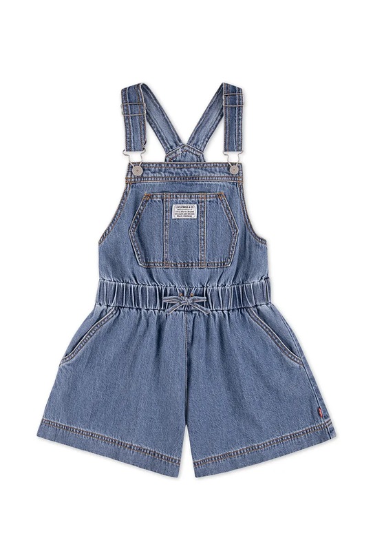 Levi's ogrodniczki dziecięce SHORTALL WITH TIE AT WAIST bawełna niebieski 3EP580