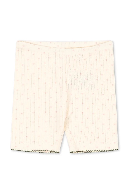 Konges Sløjd szorty bawełniane dziecięce MINNIE SHORT LEGGINGS GOTS bawełna beżowy KS105007.PPY2