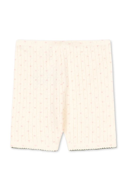 Konges Sløjd szorty bawełniane dziecięce MINNIE SHORT LEGGINGS GOTS KS105007.PPY2 beżowy SS26