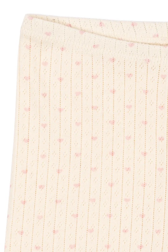 Dziewczynka Konges Sløjd szorty bawełniane dziecięce MINNIE SHORT LEGGINGS GOTS KS105007.PPY2 beżowy