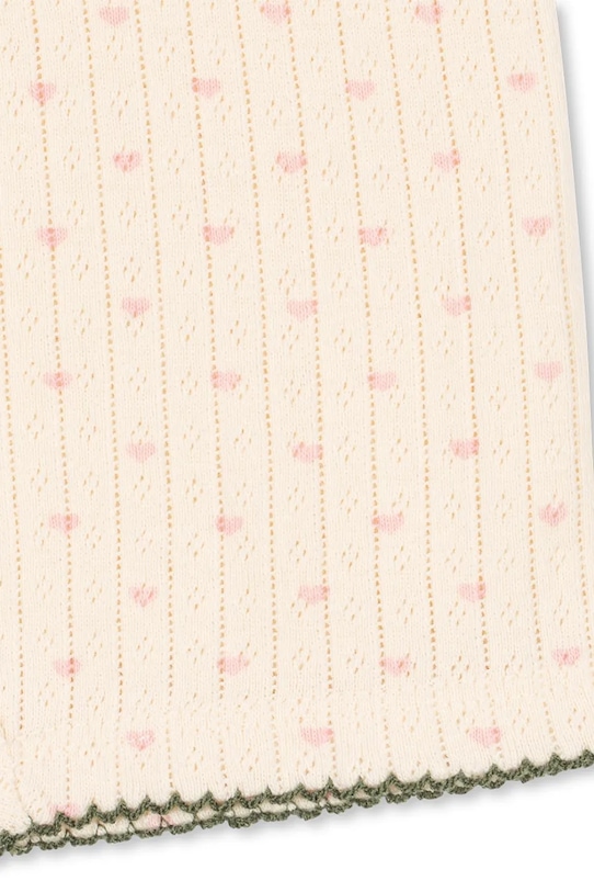 Konges Sløjd szorty bawełniane dziecięce MINNIE SHORT LEGGINGS GOTS beżowy KS105007.PPY2