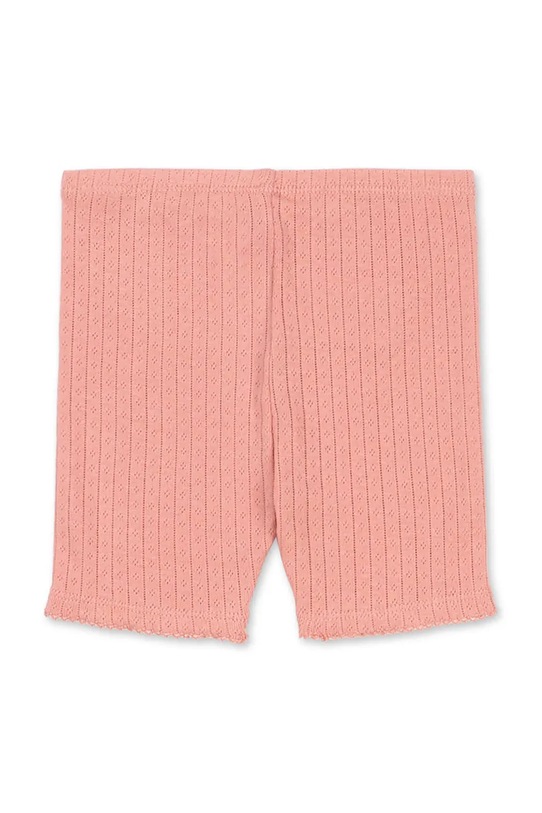 Konges Sløjd szorty bawełniane dziecięce MINNIE SHORT LEGGINGS GOTS KS105007.PPY2 różowy SS26