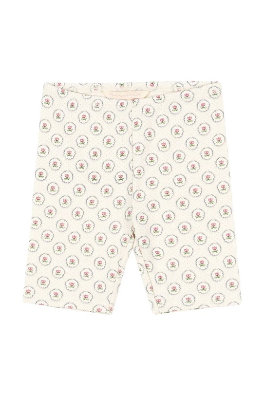 Otroške bombažne kratke hlače Konges Sløjd CLASSIC SHORT LEGGINGS GOTS Pletenina bež KS104733.PPY2