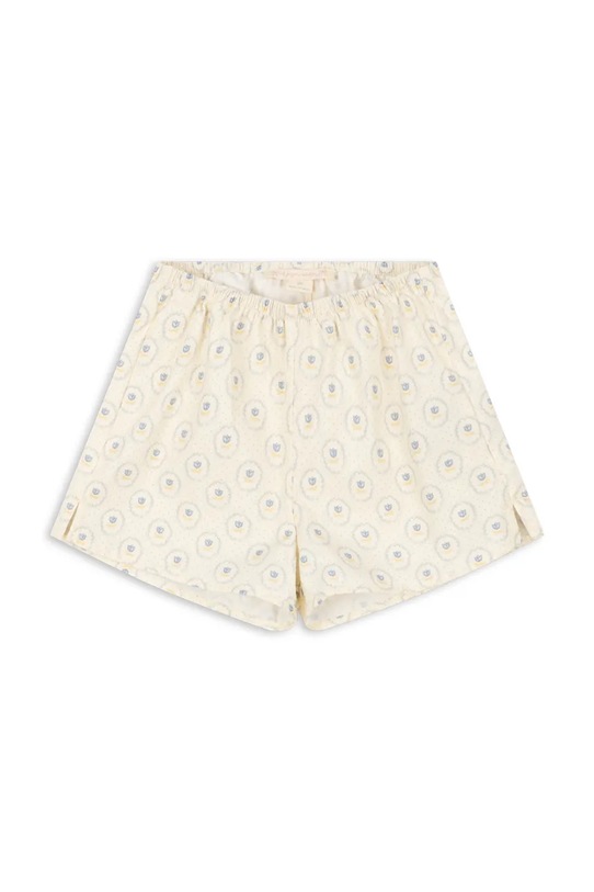 Konges Sløjd szorty bawełniane dziecięce COEUR SHORTS GOTS wzorzyste beżowy KS104748.PPY2