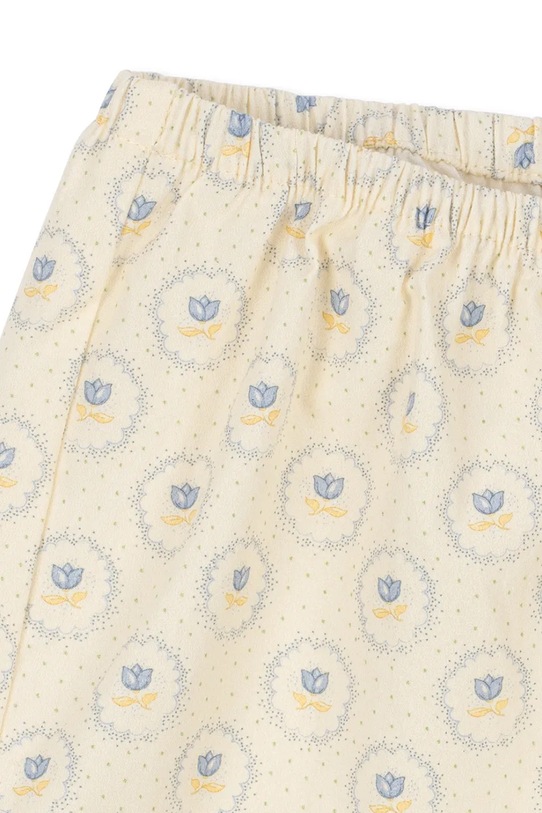 Dziewczynka Konges Sløjd szorty bawełniane dziecięce COEUR SHORTS GOTS KS104748.PPY2 beżowy