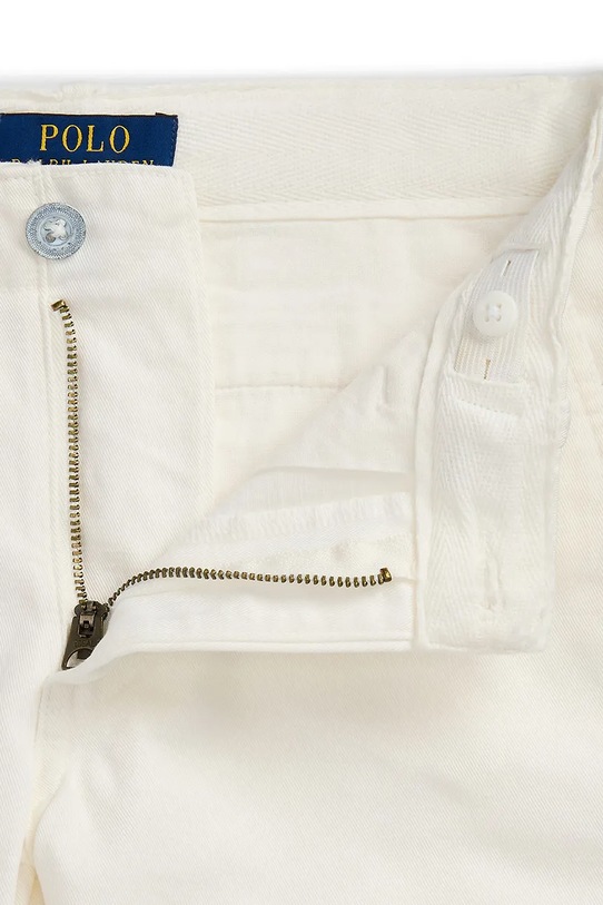 Παιδικό βαμβακερό σορτς Polo Ralph Lauren λευκό 313934331005