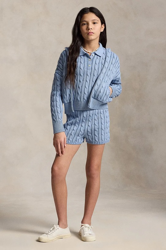 Polo Ralph Lauren szorty bawełniane dziecięce bawełna niebieski 313A11258002